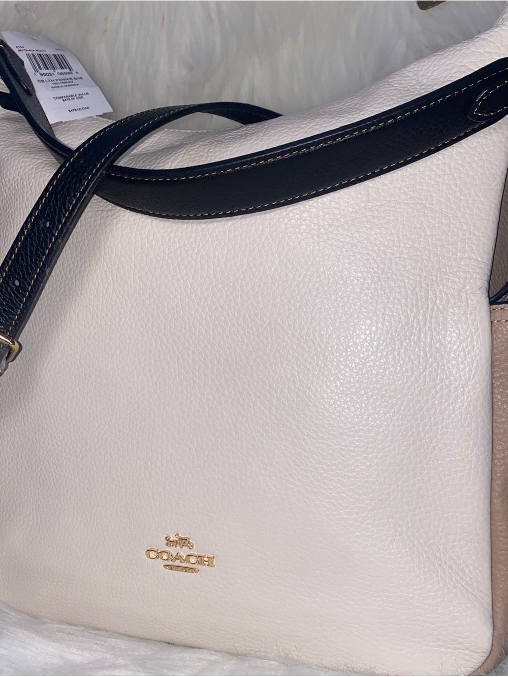 Coach leather purse Pennie Shoulder Bag In Colorblock New - Picture 9 of 14
